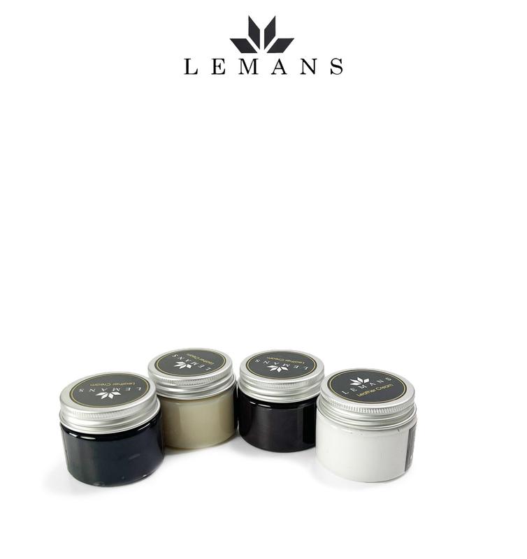 [XI ĐÁNH GIÀY 50ML] Xi LEMANS 3 màu Đen, Nâu, Trắng bảo dưỡng, phục hồi cho da giày, túi ví, áo...