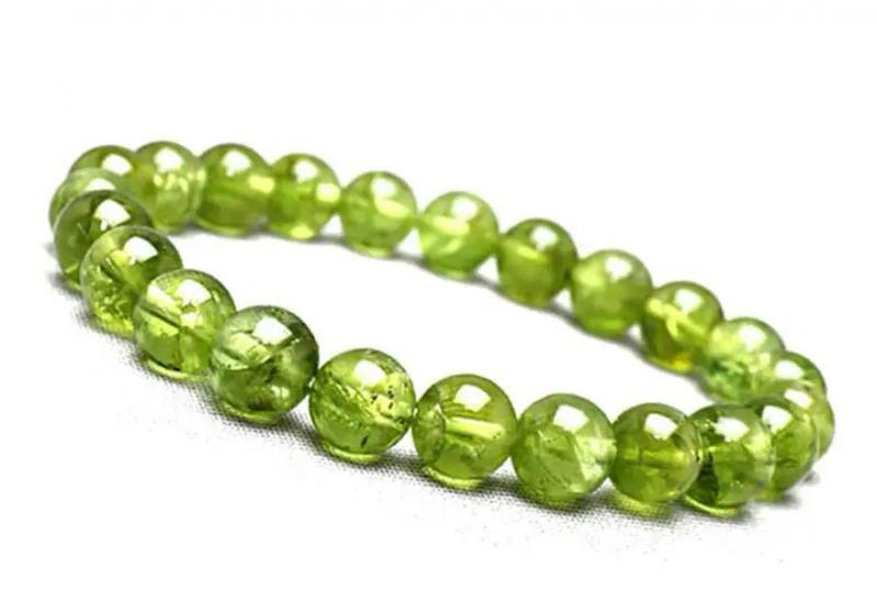 Product Introduction of Peridot Bracelet Natural Jewelry Green Natural Stone Peridot Jewelry Green Stone Yoga Bracelet Gift For Hei Pulse DecoreCostumeJewelry & Accessories 0