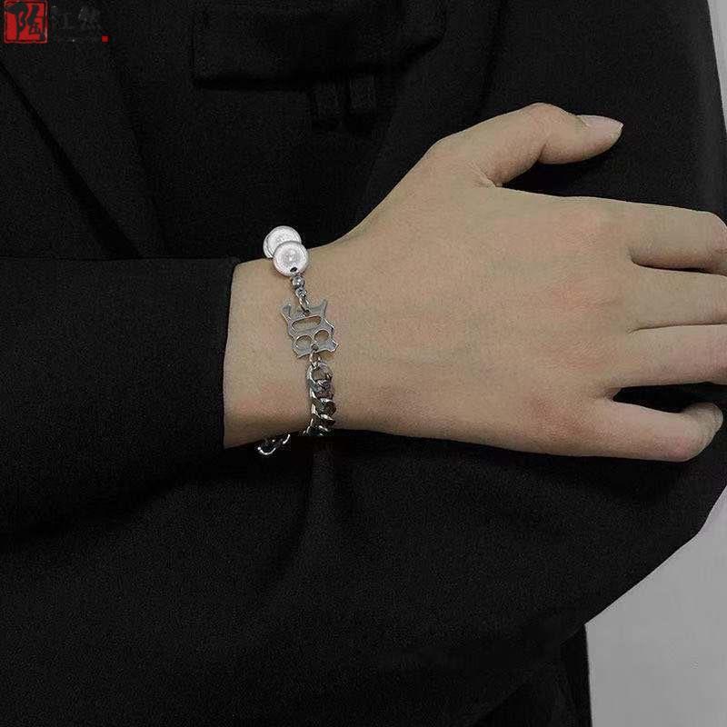 [Mua là mê, chê thì hoàn về] Vòng Tay Ngọc Trai Nam Nữ - Lắc Tay Titan Không Gỉ Kết Hợp Hạt Đá Basic Unisex TAVI SUTIO 4