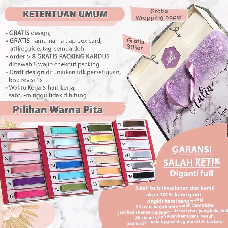 SLIDEBOX 1 sisi// SLIDING BOX  -  Bridesmaid box Tas Wedding 1