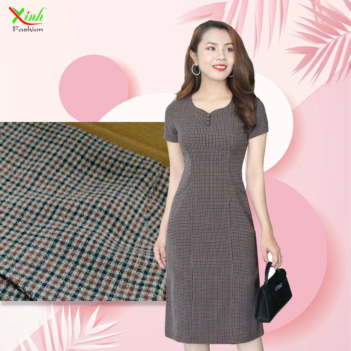 Đầm suông cổ điển với cổ cách điệu thời thượng DL647 DL648 vaytet