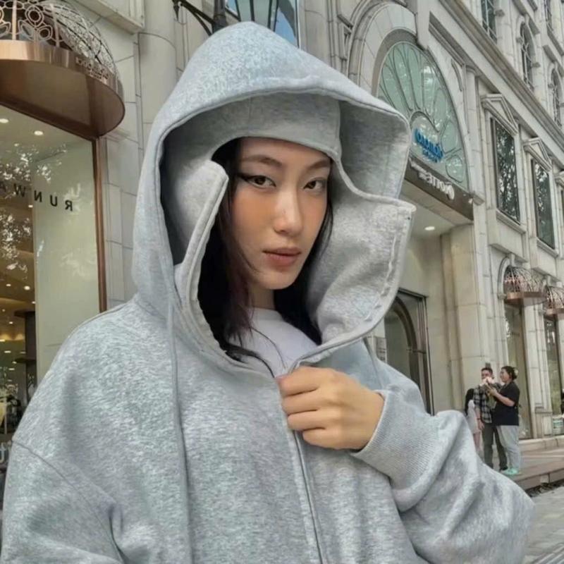 Áo Khoác Hoodie Zip Ninja Cho Nam Và Nữ Chất Nỉ Dày Mịn Có Khẩu Trang Trùm Đầu, Nón To, Tay Xỏ Ngón Mặc Chống Nắng Tốt