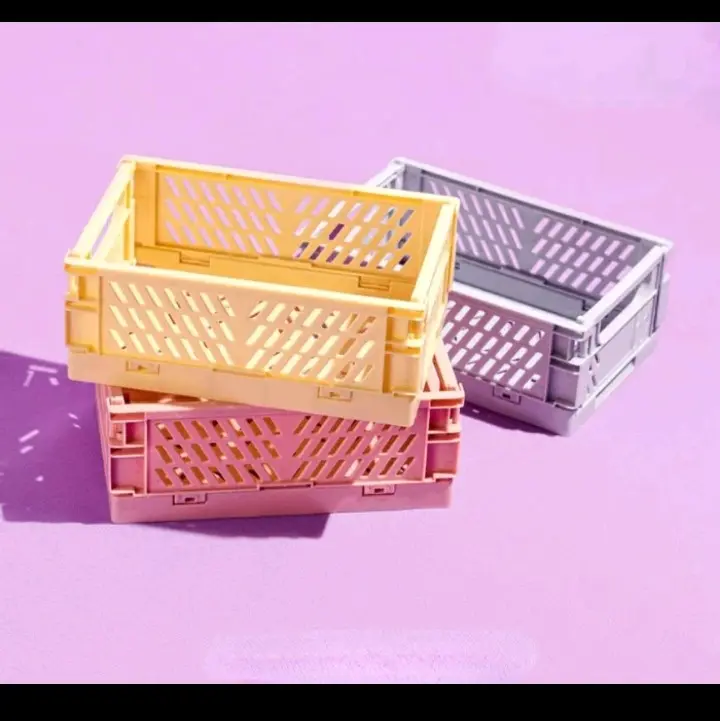 keranjang lipat kotak serbaguna box penyimpanan multifungsi portabel