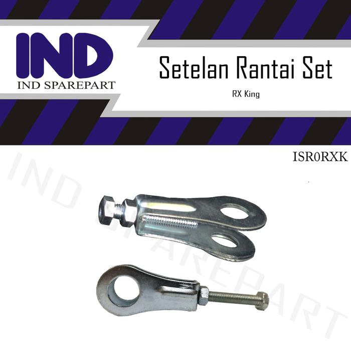 Gambar IND Onderdil Anting Setelan-Stelan Rantai Kanan-Kiri Lubang Kecil-Besar Set RX King - Sesuai dengan gambar, Standar dari IND Onderdil Kota Bandung 4 Tokopedia