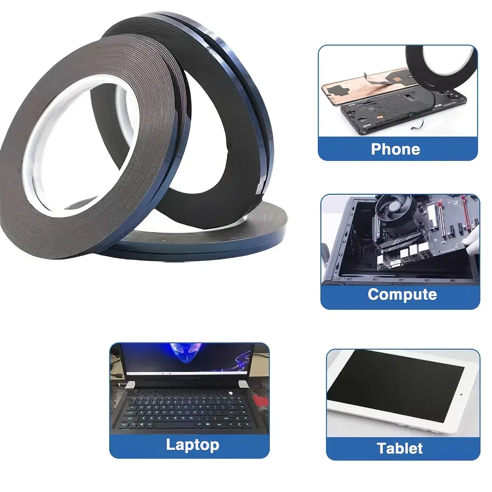 3M Foam Double-Sided Tape 10M Waterproof High-Adhesive for Phone Tablet ...