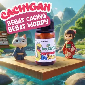 1 KAPSUL OBAT CACING KUCING ANJING SUPER AMPUH