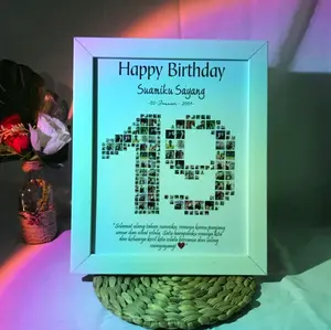 KADO FRAME LOVE & ANGKA||mayaoshop30