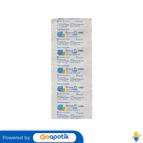 Gambar PROVE D3 1000 IU STRIP 10 TABLET dari Apotek Taman Kedoya by GoApotik Kota Administrasi Jakarta Barat Tokopedia