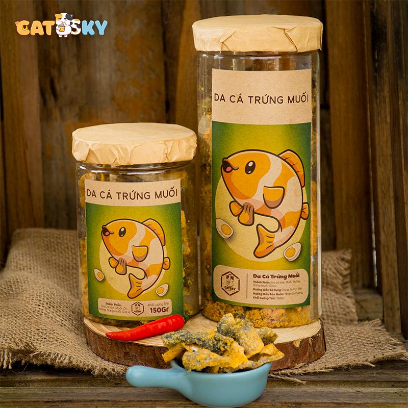  Da Cá Trứng Muối  - THƠM NGON CATSKY FOOD  ĐỒ ĂN VẶT SNACKS  Thức Ăn 
