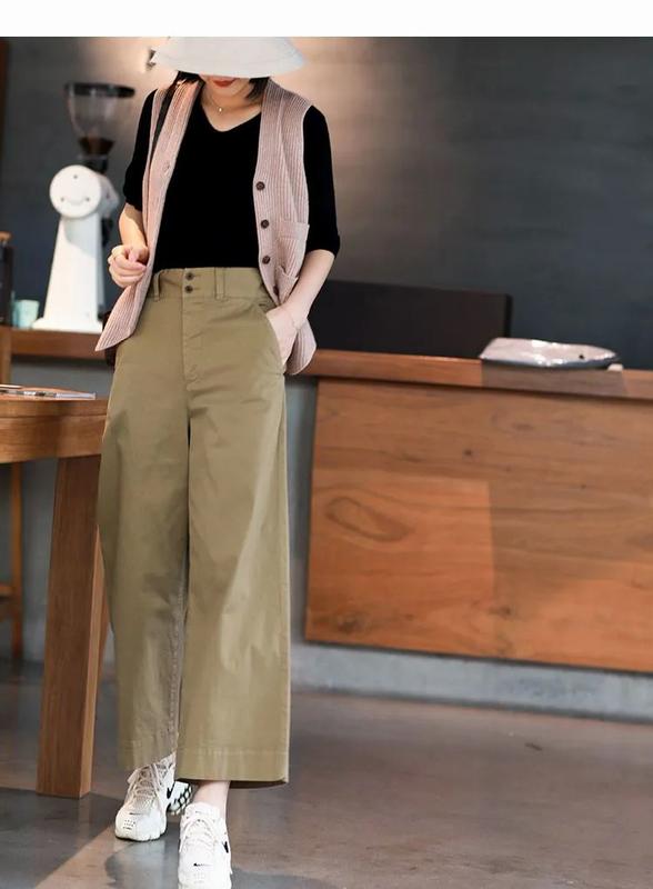 Product Introduction of Quần Harem, Dành Cho Nữ, Phong Cách Thường Ngày Quần Dài Nữ, Mỏng Và Dáng Rộng Vừa Vặn, Thời Trang, Thoáng Khí, Thích Hợp Cho Mùa Xuân Và Mùa Hè, Được Làm Bằng Cotton, Hoàn Hảo Cho Phụ Nữ 5