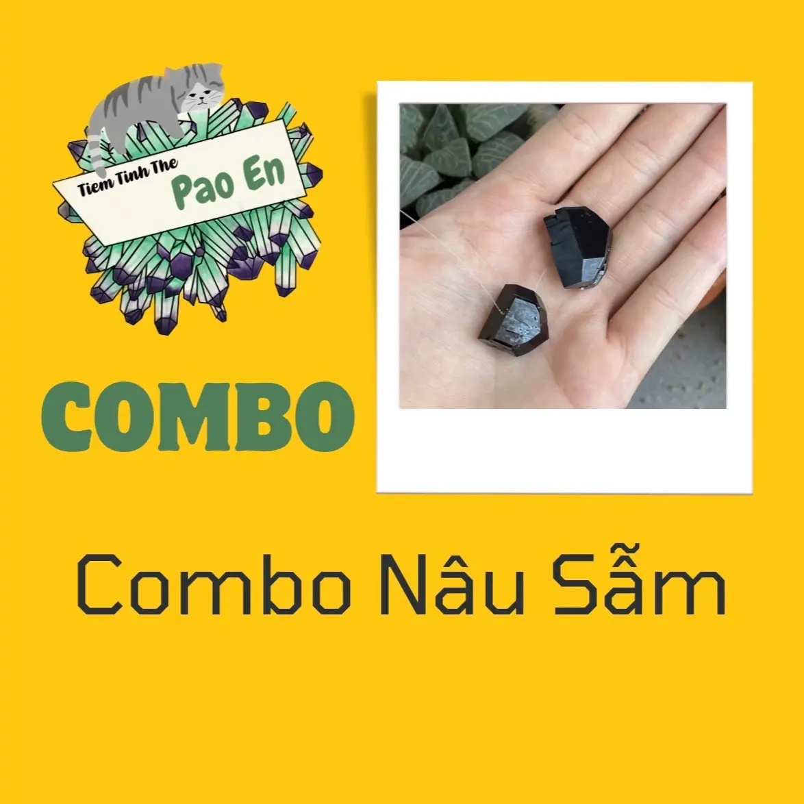 [ Mã Nâu Sẫm ] Combo nguyên liệu tự làm đá trang trí( DỄ LÀM )