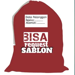Tas laundry - laundry bag - tas jinjing laundry 3 - 10 kg custom/sablon Kain