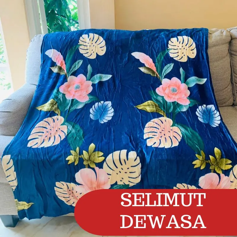 RC ISI 3PCS Selimut Bulu Motif Dewasa  Import Ukuran 140x190 cm
