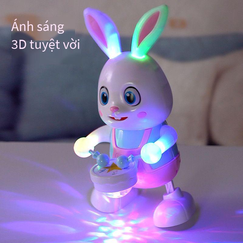 Product Introduction of Robot Thỏ Nhảy Hát Bài Hát Thỏ Điện Tử Âm Nhạc Động Vật Robot Đánh Trống Với Đèn LED Đồ Chơi Thú Cưng Điện Dễ Thương Quà Tặng Sinh Nhật Cho Trẻ Em điều  ước  của  thỏ  robot 8