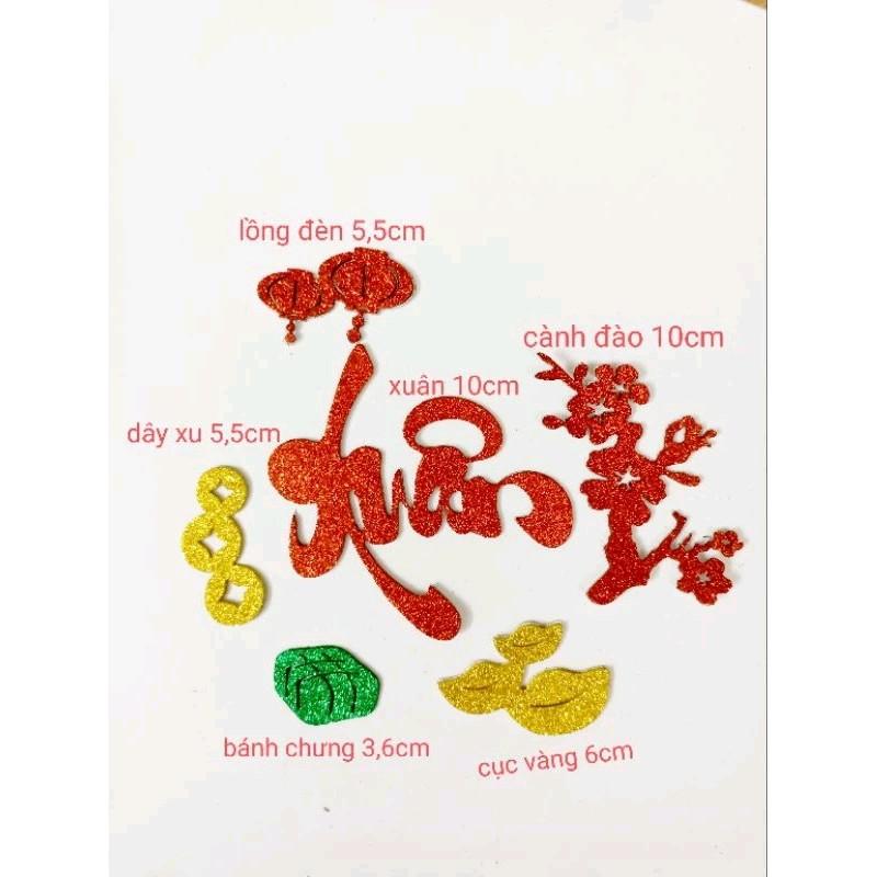 Combo Phuc Loc Tho Phat Tai Xuan Tet và phụ kiện dán trang trí Tết 1