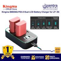 Gambar Kingma BM058Q PD3.0 Dual LCD Battery Charger for Canon EOS R5 R6 5D IV - Black dari Sentra Digital Kota Surabaya 3 Tokopedia