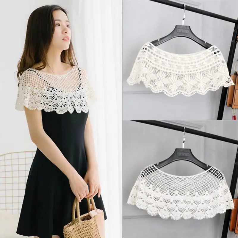 Váy Phong Cách Hàn Quốc, Áo Choàng Ren, Dễ Phối Đồ Áo Cánh khoét Áo Khoác Nhỏ Không Tay Áo Sơ Mi Không Tay Áo Cho Nữ Mùa Hè, Bán Chạy, Hàng Mới Về