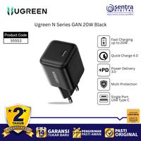 Gambar Ugreen GaN 20W Fast Charger N Series Black Compact USB C Power Adapter Quick Charge dari Sentra Digital Kota Surabaya 1 Tokopedia