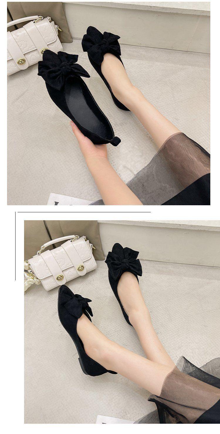 Product Introduction of Giày Cao Gót Gommino, Đế Mềm, Mũi Nhọn, Cắt Nông, Đế Bằng, Màu Đen, Ngoại Cỡ 41-43, Dành Cho Nữ, Phong Cách Mới, Thích Hợp Cho Mùa Lò Xo, Được Đánh Giá Cao Với Hơn 99% Người Dùng, Năm 2024, 15