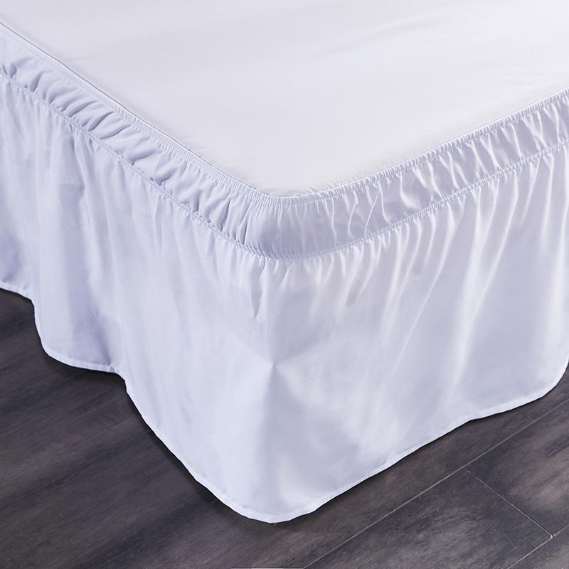 Product Introduction of Home Bedding Bed Skirt Elastic Bedsheet Bed Skirt Bed Cover Without Surface Couvre Lit Hotel Bedding Protector 29