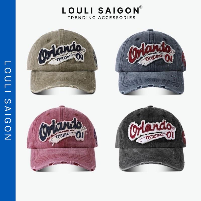 Mũ lưỡi trai ORLANDO form mềm, nón kết denim nam nữ LOULI SAIGON M38