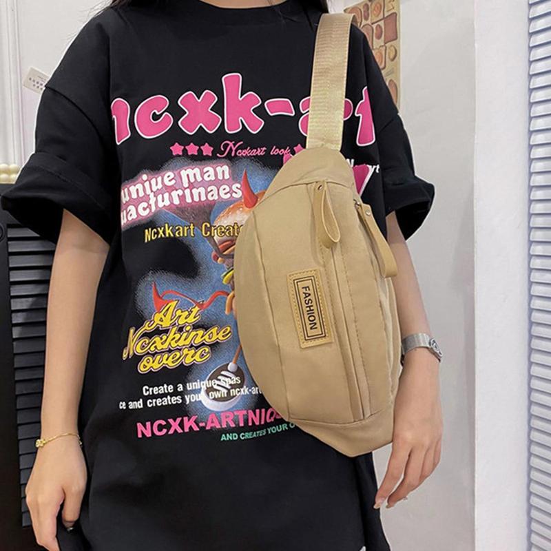 Product Introduction of Chest Bag For Men Solid Color Waist Bag High Quality Women Shoulder Bag Multifunction Male Fanny Pack Crossbody Small Bag 19