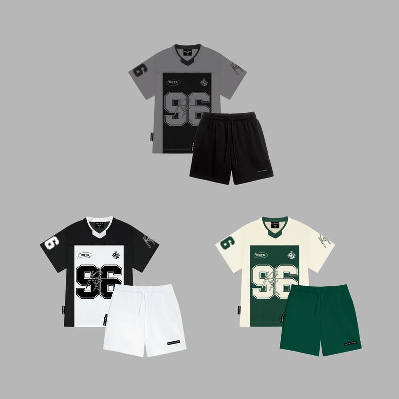 SET ĐỒ STREETWEAR UNISEX NAM NỮ FORM ÂU RAGE OF THE SEA (ROTS STUDIO) - "SET ĐỒ 96 FOOTBALL (GỒM CẢ ÁO VÀ QUẦN)"