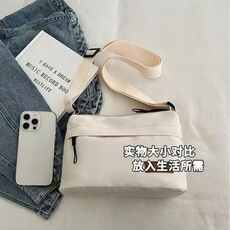 New fabric bag Japanese fashion simple shoulder crossbody bag multi-layer isolation bag style women's canvas bag 4