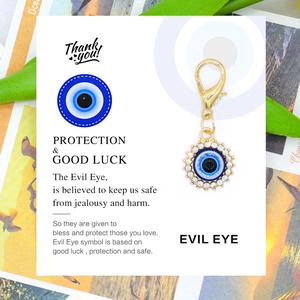 Demon Eye PROTECTION GOOD LUCK English Good Luck Card, Demon Eye Keychain Backpack Pendant Wallet Pendant Brings Good Luck Multiple Choice Discount