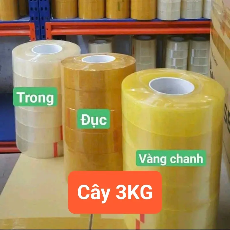 Băng Keo Băng Dính Dễ Vỡ Đỏ Hàng Loại 1 3KG/ Cây 6 Cuộn 5