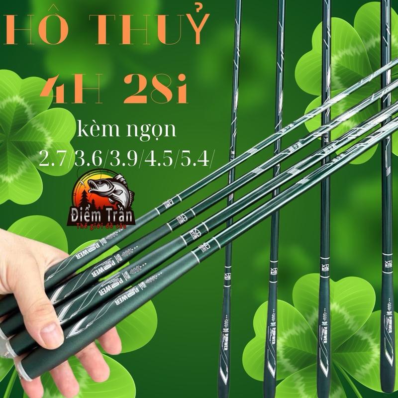 Cần Câu Tay Hồ Thuỷ 4H 28i Kèm Ngọn Trục Dây Dòng Cần Câu Cảm Giác Chuyên Rô Phi Diếc Bắt Cá Fishing