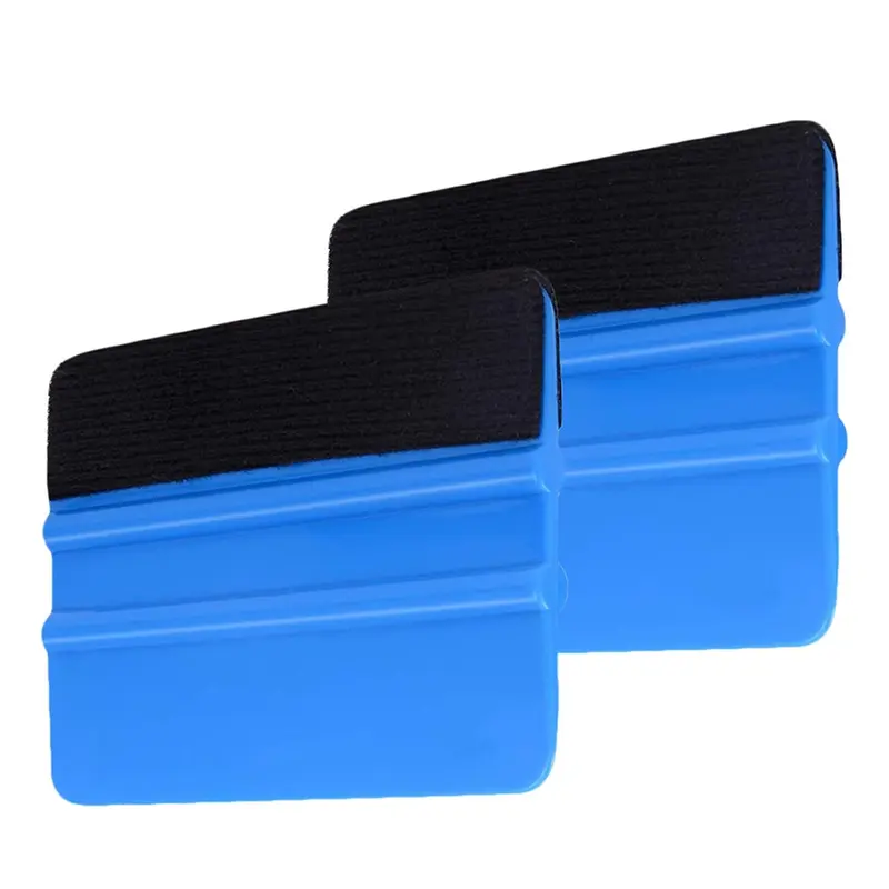 Felt Squeegee cho Vinyl, Nhựa Felt Edge Vinyl Squeegee, Đồ họa Decal Scraper Công cụ ứng dụng, Window Tint Squeegee với vải đen Felt Edge (Xanh Biển) 5