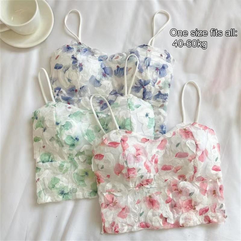 Product Introduction of Strapless Camisole Seamleess Lace Full Cup Female Crop Top Push Up With Chest Pad Breathable Development Elasticity Thin Wireless Girls Sling 0