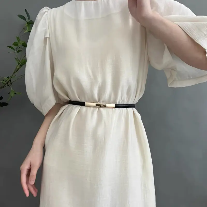 [NEW] Ikat Pinggang Adjustable Untuk Wanita Gaya Simple Formal Kekinian Fashion Trendy Gesper Bingkai Perempuan 5