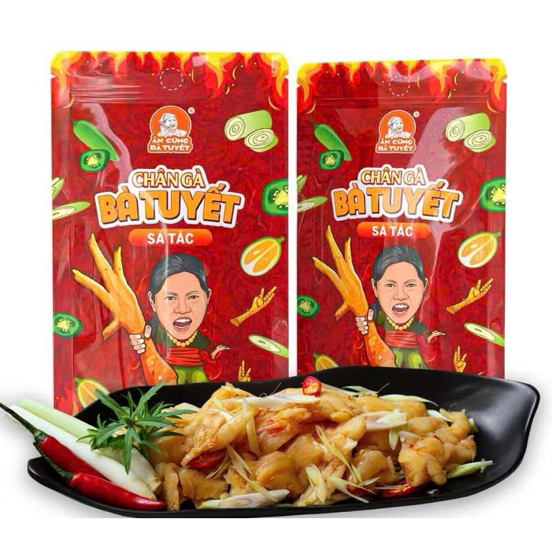 (Combo chân gà rút xương SẢ TẮC BÀ TUYẾT ) Chân gà rút xương sả tắc bà tuyết tê tê cay cay ăn là mê Food - Chua - ĂN VẶT CÙNG CHANN