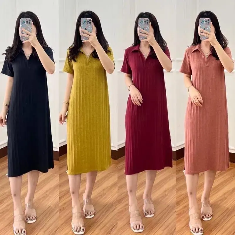 MATILDA DRES KNIT SLIT ISI 3 PCS Casual 2