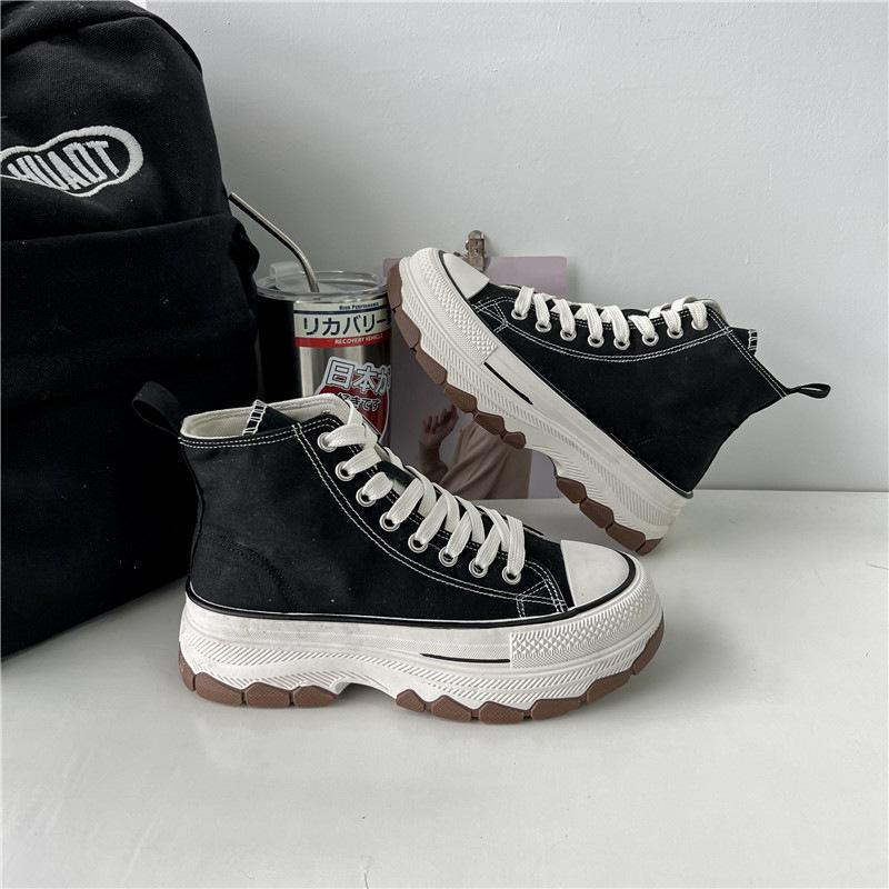 Sepatu Sneakers Boots Wanita Casual Hak Tinggi Jaemin Sport Shoes MNS982 3