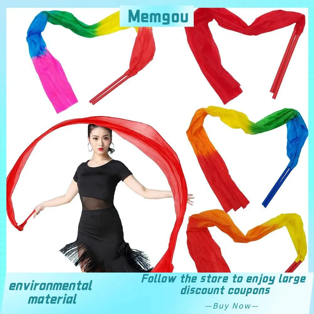 Beautiful Colorful Dancing Ribbons With Rod Silk Gymnastics Ribbon Dance Ribbon