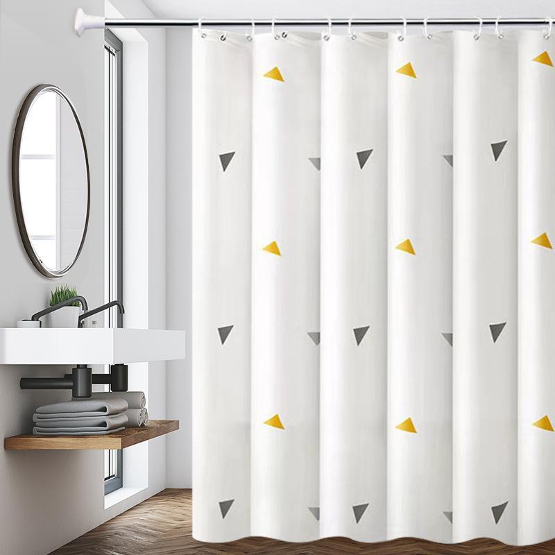 Rèm Tắm Chống Thấm Nước, Vách Ngăn Dày, Cho Phòng Tắm, Không Cần Khoan Lỗ, [YZV] 1