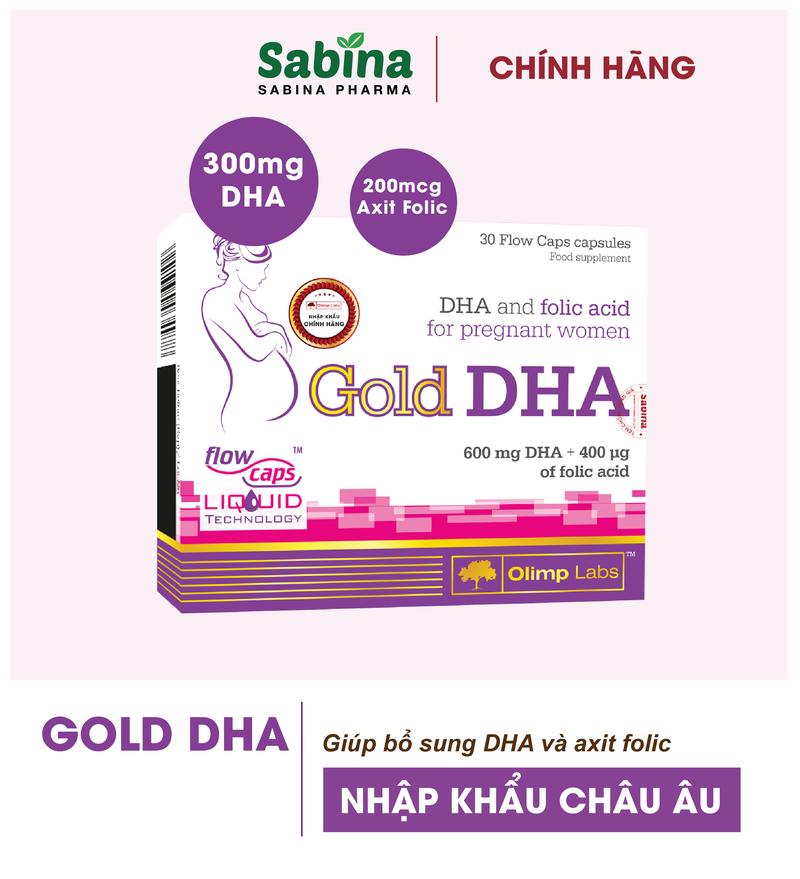 Product Introduction of Gold DHA [Chính Hãng] - Thực phẩm bảo bệ Sức Khỏe Cho Bà Bầu Vitamin 0
