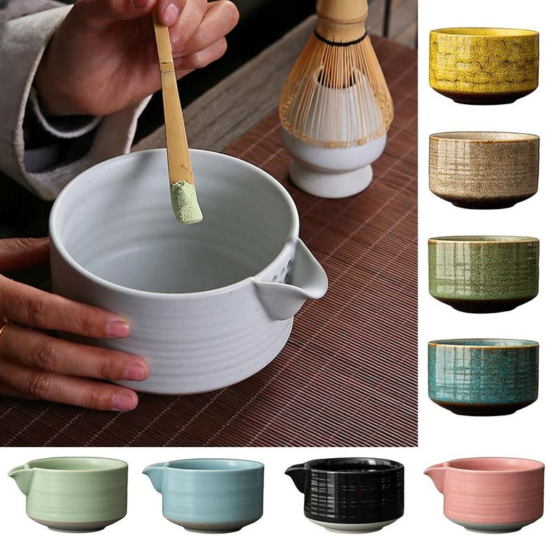 Product Introduction of Traditional Ceramic Matcha Bowl Smooth High Temperature Resistant Green Tea Maker Cup Large Capacity Tea Salad Soup Bowl for Tea Set Accessories 16
