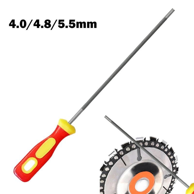 Product Introduction of 1pc Chainsaw Round Files For Sharpening Chain Round Steel Sharpener ChainSaw Grinding Sharpening Chainsaw Files 4/4.8/5.5mm 10