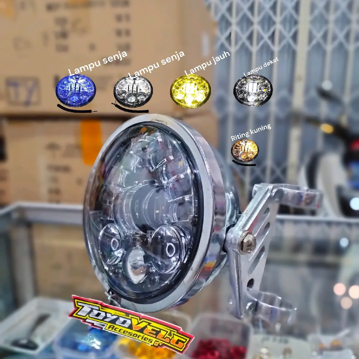 lampu daymeker 5,75in 2nyala senja biru putih UTAMA KUNING PUTIH