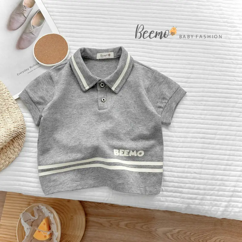 BEEMO A034 Áo Polo Bé Trai Chất Liệu Cotton Mềm Mịn, Thấm Hút Mồ Hôi, Co Giãn 4 Chiều - GINBIN KIDS 6