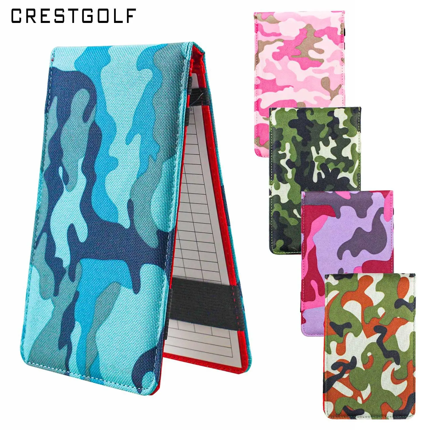 Golf Scorebook Score Clip Golf Tournament Record Book Oxford Cloth Camouflage