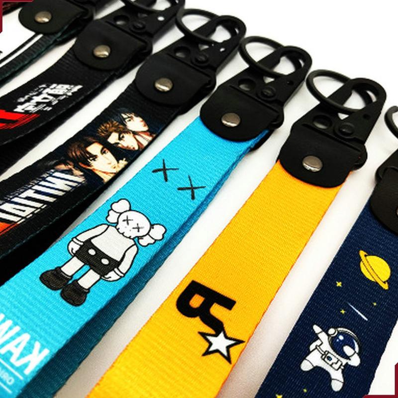Product Introduction of Fashion Ribbon Car Keychain Lanyard Business Gift Key Chain Men Women Car Key Strap Waist Wallet KeyChains Keyrings #466471 33