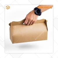 Gambar Roll Cake Box, Packaging, Kotak Kue, Gable Box - RC271075 TANPA ALAS - BROWN dari Box Are Us Kota Bandung 4 Tokopedia