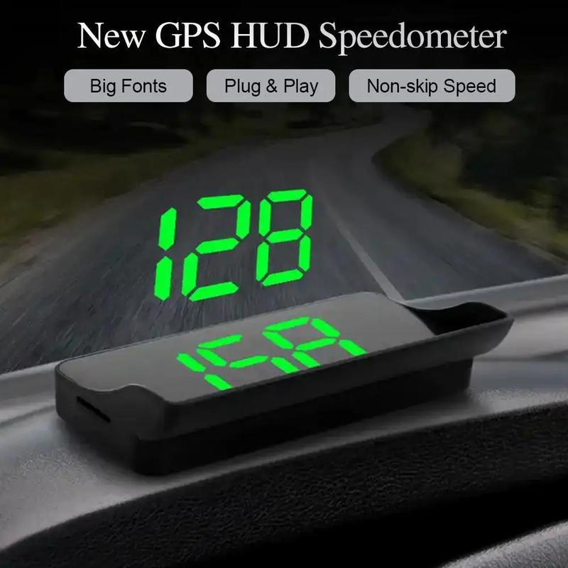 Product Introduction of Head Up Display GPS Speedometer Speed KMH Digital HUD Windshield Projector Speed Meter Clock Gauge Digital Electronic Accessory 16