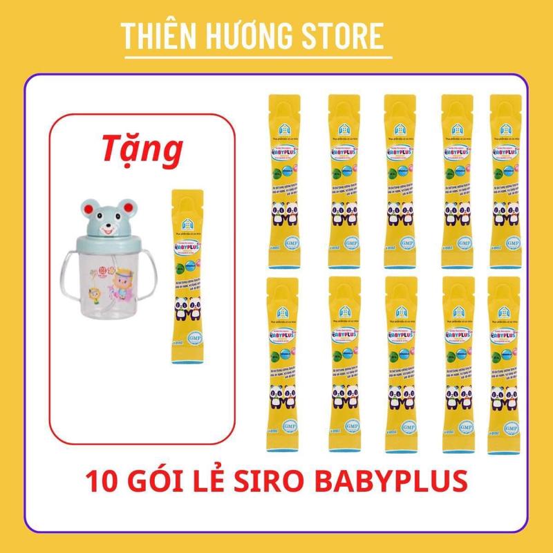 10 gói lẻ SIRO ĂN NGON BABYPLUS Dành cho bé hapi vietnam Vitamin Men Vi Sinh