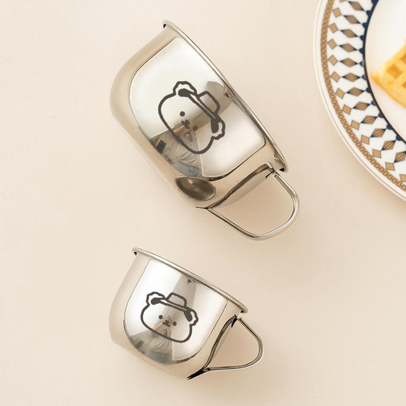 80/200ML Mini 304 Stainless Steel Milk Cup Coffee Flower Milk Frothing Pitcher Latte Cappuccino Milk Cream Cup Small Coffee Cup Jugs Tea 6